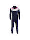 Herren-Sweatpants Glänzendes Sweatpants Set Mit Elastik Blau