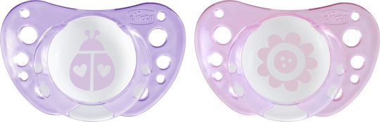 Chicco Physio Air Ορθοδοντικές Πιπίλες Σιλικόνης Ροζ για 0-6 μηνών 2τμχ