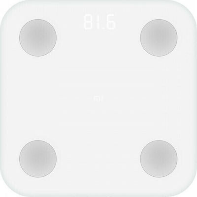 Xiaomi Mi Body Composition Scale 2 Smart Bathroom Scale with Body Fat Counter & Bluetooth White