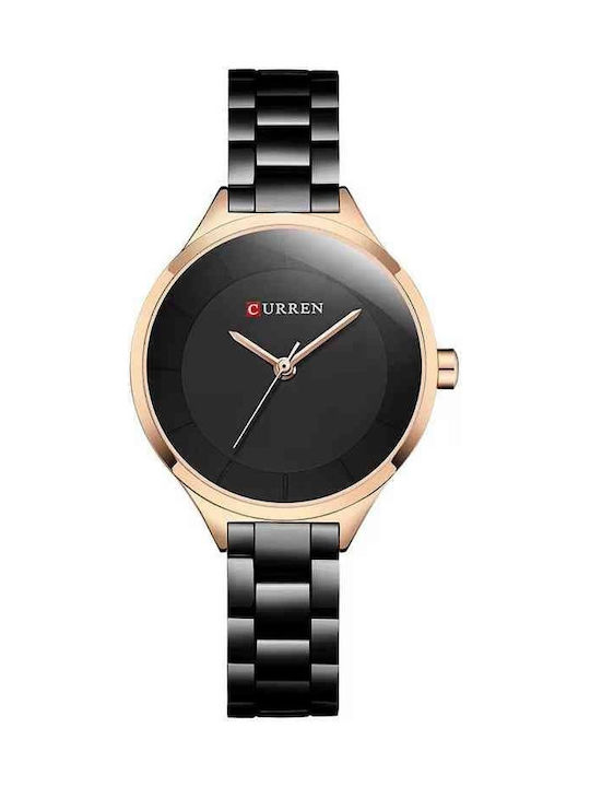 Curren Women's Watch with Black Metal Bracelet