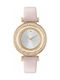 Ted Baker Brooke Crystals Uhr mit Rosa Lederarmband