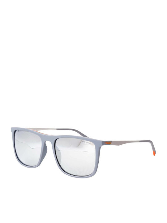 Police Men's Sunglasses with Gray Frame and Gray Lens SPL770/L65X