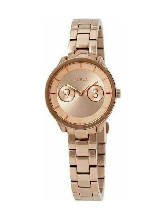 Furla Watch with Pink Gold Metal Bracelet R4253102518