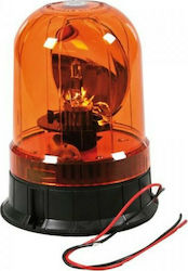 Lampa Φάρος Αυτοκινήτου 12 / 24V 13cm με Πορτοκαλί Φωτισμό