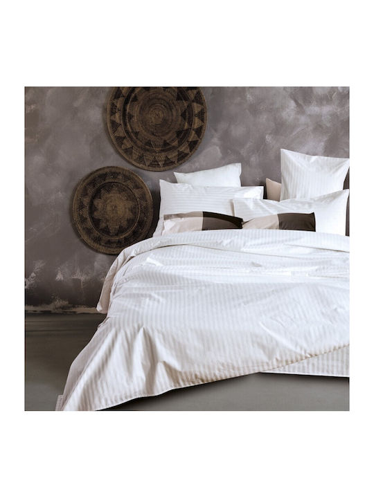 SB Home Bettwäsche-Set Überdoppel 250x280cm. Lusso Cream 4Stück