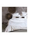 SB Home Bettwäsche-Set Überdoppel 250x280cm. Lusso Cream 4Stück