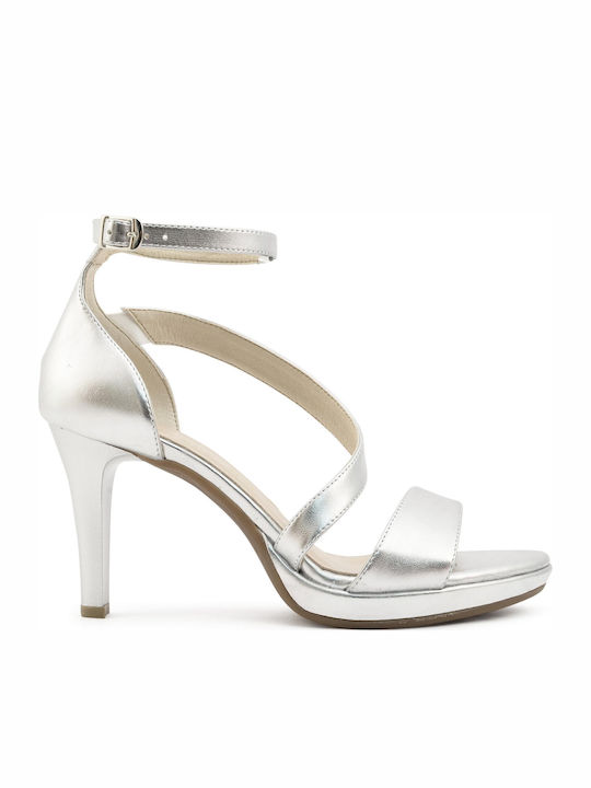 Ragazza Leather Sandals Silver