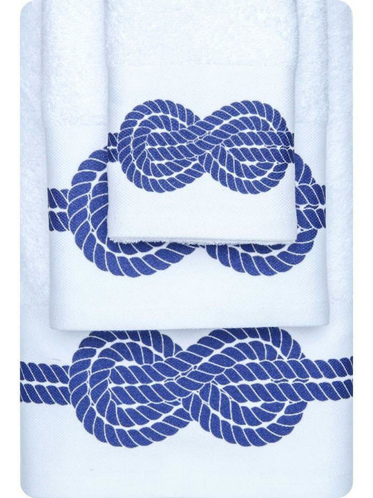 Tommy Hilfiger Bath Towels Set 3pcs Legend Ice Blue