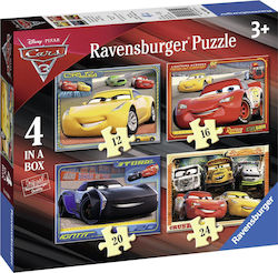 Детски Пъзел 4 in 1 Cars за 3++ Години 72бр Ravensburger