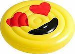 Emoji Love Inflatable Mattress Yellow 150cm