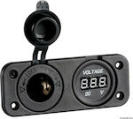 Recessed Lighter Socket + Voltmeter