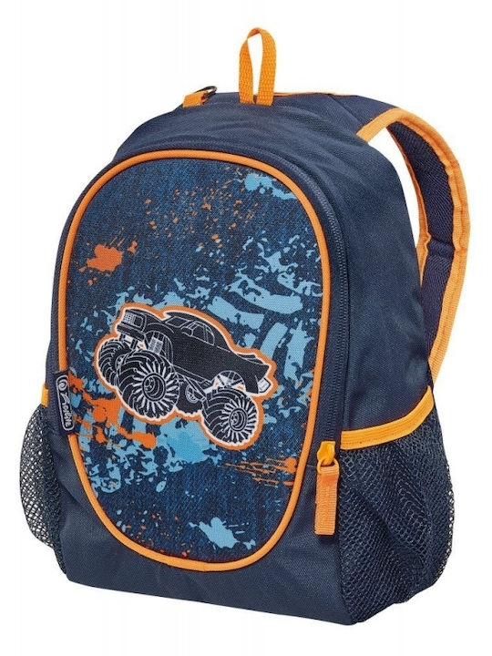 Herlitz Rookie Monster Truck Schulranzen Rucksack Grundschule, Grundschule in Blau Farbe