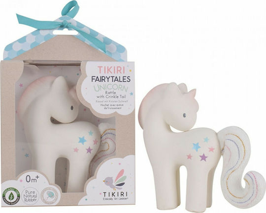 Tikiri Unicorn Μασητική Κουδουνίστρα Οδοντοφυΐας από Καουτσούκ για 0 m+