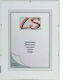 Wall Frame Glass 24x30cm with White Frame