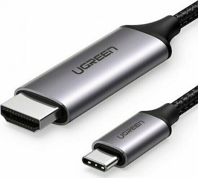 Ugreen HDMI 2.0 împletitură Cablu HDMI de sex masculin - USB-C de sex masculin 1.5m Negru