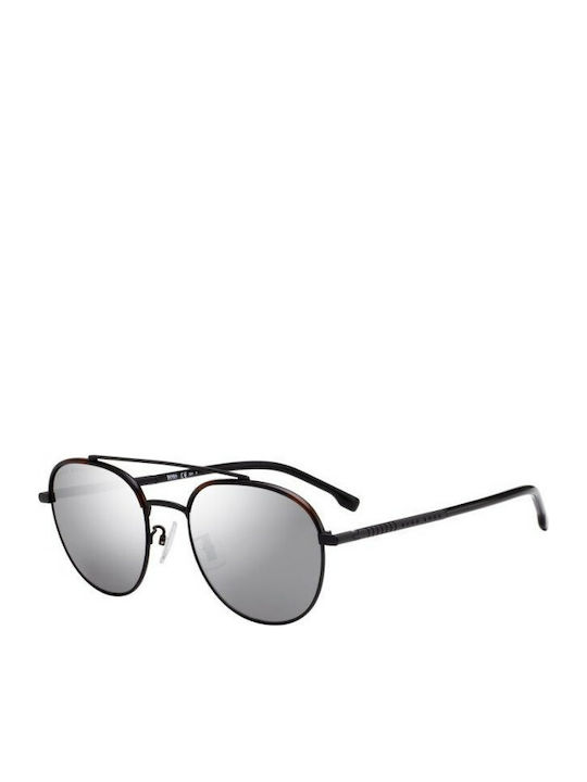 Hugo Boss Men's Sunglasses with Gray Metal Frame and Silver Mirror Lens 1069/F/S 003/T4