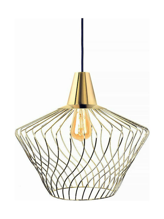 Nowodvorski Pendant Light Single-Light Grid for Socket E27 Gold