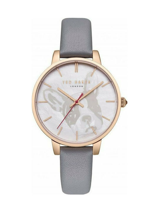 Ted Baker Kate Watch with Gray Leather Strap