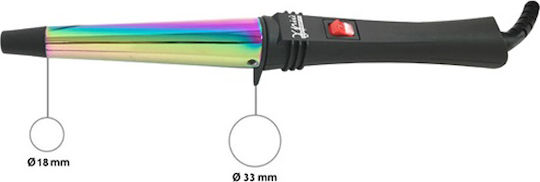 GammaPiu Iron Konic T&C Rainbow Ψαλίδι Μαλλιών για Μπούκλες 33mm 38W PR02474