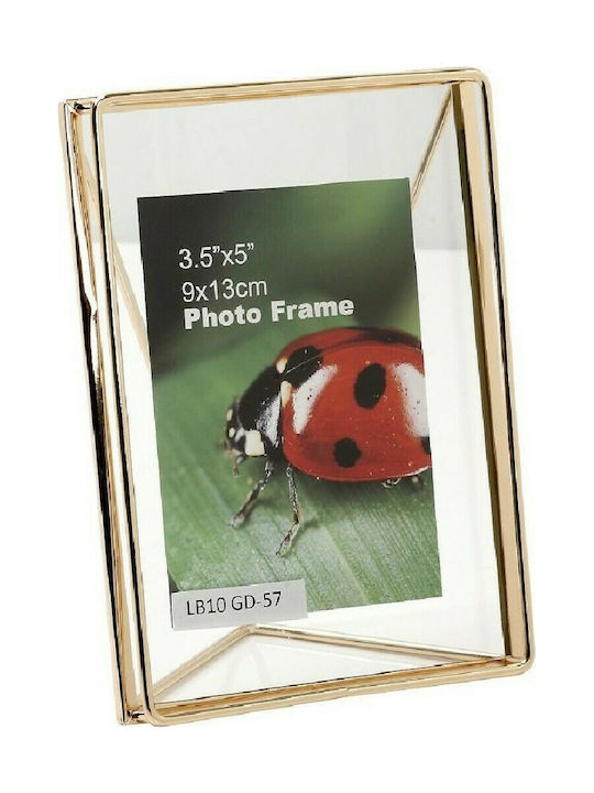 Espiel Photo Frame Metallic 15x20cm with Gold Frame