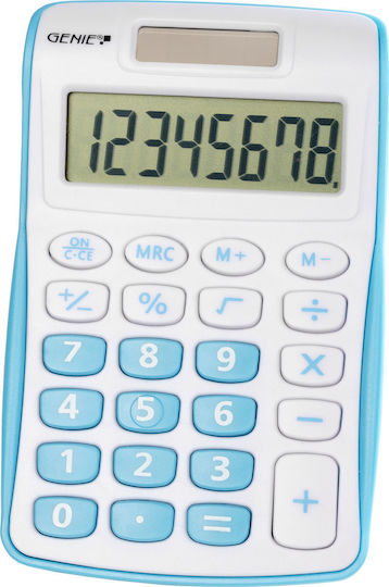 Genie 120 Calculator de buzunar. 8 Cifre în Culoarea Albastru 1buc