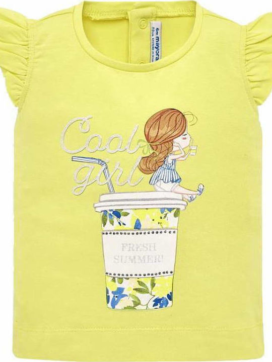 Mayoral Kids Blouse Short Sleeve Yellow