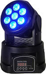 Φωτορυθμικό Wash LED με Ρομποτική Κεφαλή Smart Rainbow DP-518 RGBW