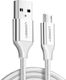 Ugreen US290 1.5m Braided USB 2.0 to micro USB Cable White (60152)
