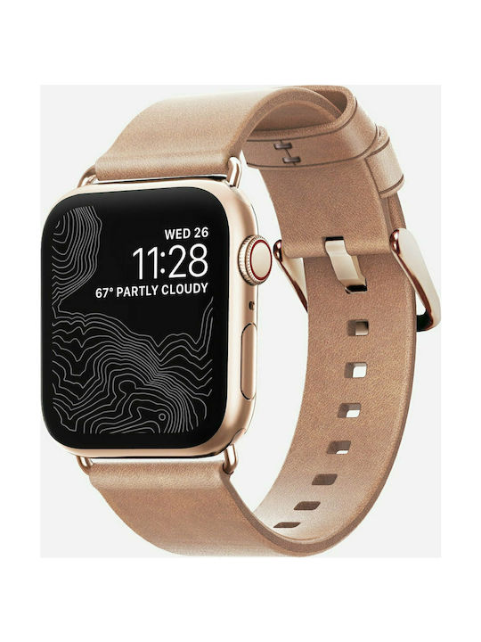 Nomad Strap Leather Gold (Apple Watch 38/40/41mm) NM1A3NTM00