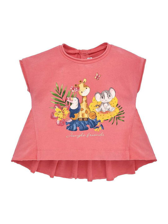 Mayoral Kids Blouse Short Sleeve Pink