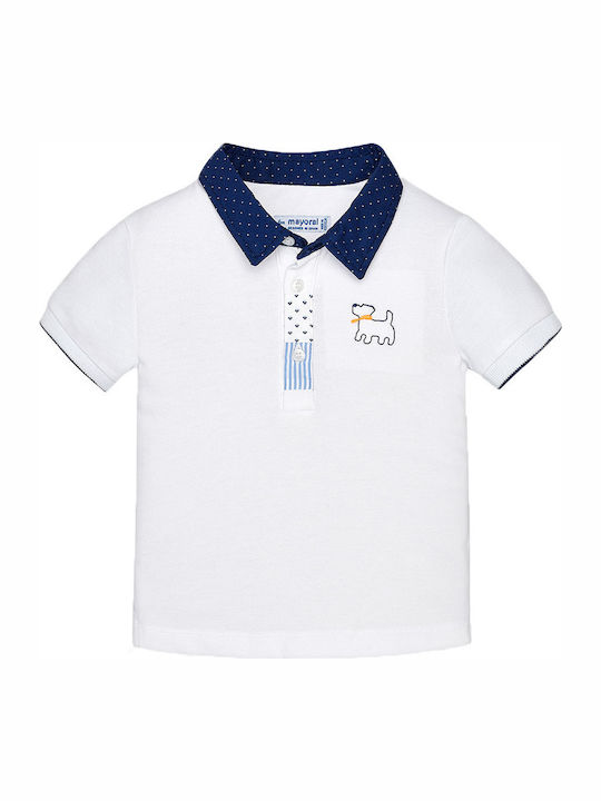 Mayoral Kids Polo Short Sleeve White