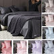 Palamaiki Sheet Super-Double 245x270cm. Luxe Sateen Coal