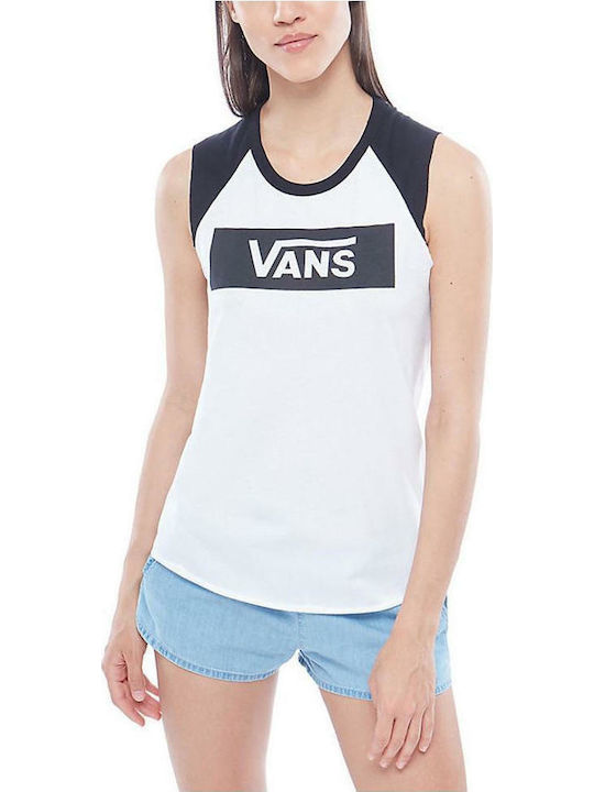 Vans Surrendered Evening Summer Women's Blouse Sleeveless White