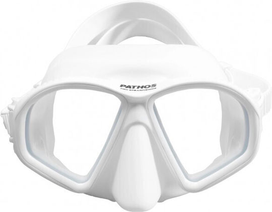 Pathos Silicone Diving Mask Micro White