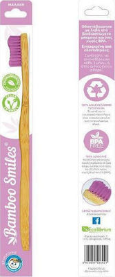 Bamboo Smiles Toothbrush Adults Periuță de dinți Soft Bej 1buc