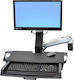 Ergotron StyleView Sit-Stand Combo Arm with Worksurface Suport Monitor până la 24" cu Braț