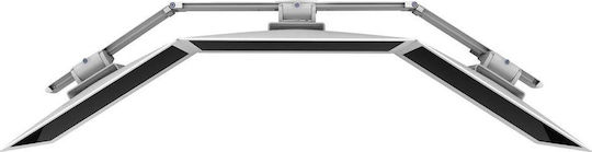 Ergotron HX Επιτοίχια Βάση για 3 Οθόνες έως 24" Ασημί