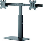 Tooq DB1727TN-B Desktop Stand for 2 Monitors up to 27" with Arm