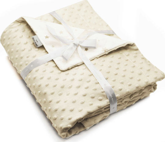Pierre Cardin Blanket Nursery Swaddling Blankets Toppy Fleece Beige 80x110cm