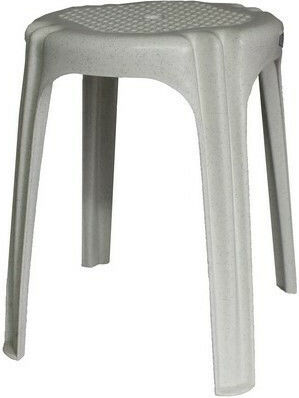 Plastic Outdoor Stool 85.050 Granite 32x32x42cm