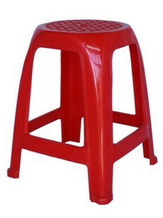 Plastic Stool Outdoor 85.505 Κόκκινο 1pcs 26.5x26.5x47cm