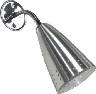 Aca Modern Lamp Wall with Socket E14 Silver 10cm