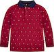 Mayoral Kids Polo Long Sleeve Burgundy