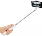 Mini Combo Selfie Stick με Bluetooth Λευκό