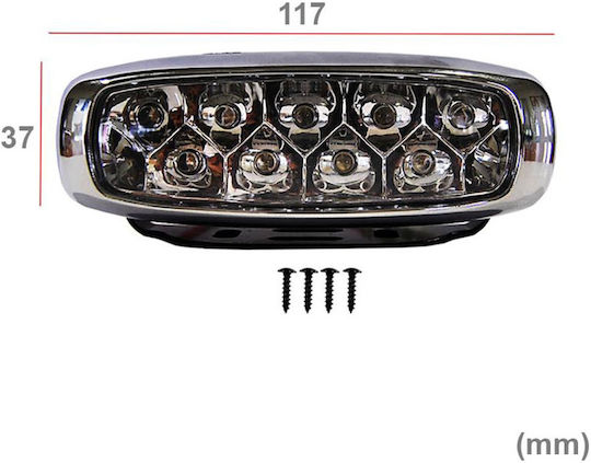 Autoline PL253 Водоустойчиви Дневни светлини за кола с форма на лента LED Универсален 12V 11.7см 2бр