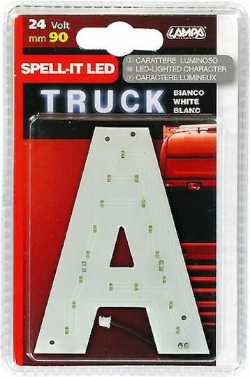 Lampa Spell-It Led 24V/90mm White A LED Επιγραφή Αυτοκινήτου 24V Λευκό