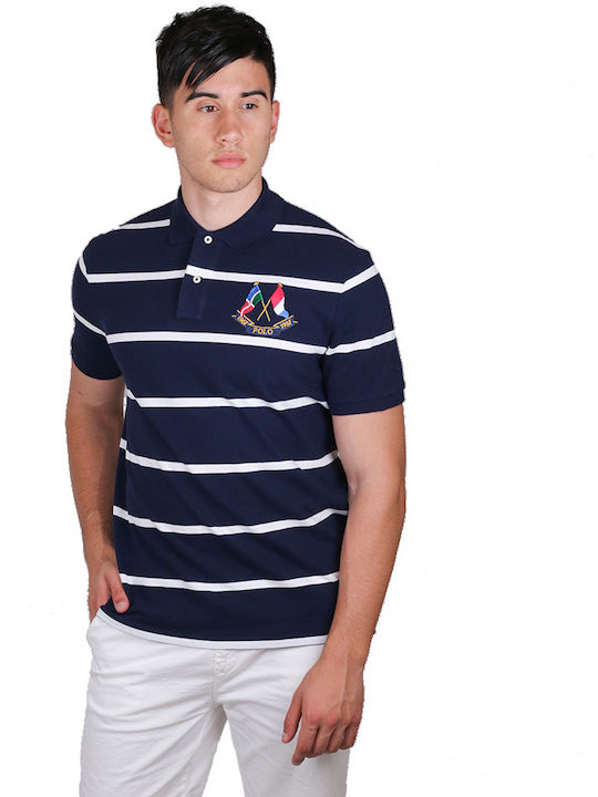 Ralph Lauren Men's Short Sleeve Blouse Polo Navy Blue