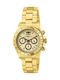 Invicta Speedway Watch Chronograph Battery with Gold Metal Bracelet