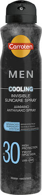 Carroten Men Cooling Αδιάβροχη Αντηλιακή Λοσιόν Σώματος SPF30 σε Spray 200ml