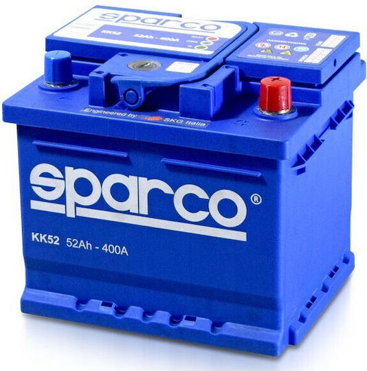 Sparco Μπαταρία Αυτοκινήτου KK52 με Χωρητικότητα 52Ah και CCA 400A